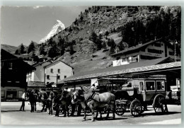 Delcampe - 3920 Zermatt - Kutsche Grandhotel Zermatterhof Hotel Alex Bahnhofplatz M... - 13900710 - Zermatt