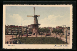 Delcampe - AK Rotterdam, Molen A. H. Oostplein, Windmühle - Windmühlen
