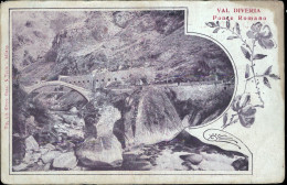 Delcampe - Ch607 Cartolina Val Diveria Ponte Romano Provincia Di Verbania Piemonte - Biella