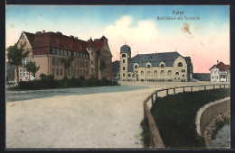 Delcampe - AK Aalen, Bohl-Schule Mit Turnhalle - Aalen