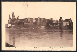 Delcampe - AK Krakau, Königschloss Mit Weichsel - Polen