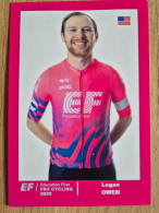Delcampe - Card Logan Owen - Team EF-Cannondale - 2020 - Cycling - Cyclisme - Ciclismo - Wielrennen - Radsport