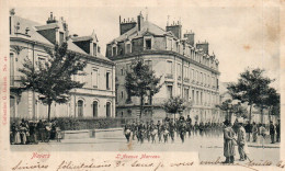 Delcampe - 58 NEVERS LA RUE MARCEAU ANIMEE CARTE PRECURSEUR - Nevers