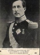 Delcampe - CPA Le Conflit Europeen En Decore De La Medaille Le Roi Albert 1er Roi Des Belges Militaria - Personen