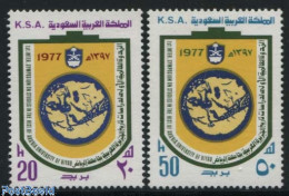 Delcampe - Saudi Arabia 1977 Arab History 2v, Mint NH, History - Various - History - Maps - Geographie