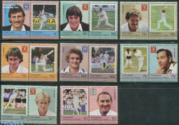 Delcampe - Saint Vincent & The Grenadines 1984 Cricket Players 16v (8x[:]), Mint NH, Sport - Cricket - Sport (other And Mixed) - Cricket