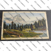 Delcampe - Cartolina Il Cervino - Lago Bleu E Pinete Al Breuil - Aosta