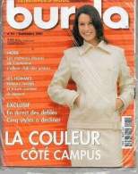 Delcampe - Tendances Mode BURDA N°21 - Septembre 2001 Neuf Dans Son Emballage D'origine Les Matières Douces De L'automne - Mode
