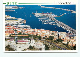 Delcampe - Sète, Vue Aerienne, Le Semaphore, Le Port (scan Recto-verso) KEVREN0086 - Sete (Cette)