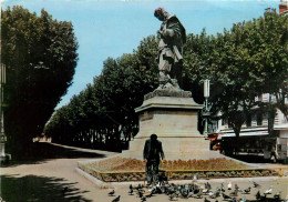 Delcampe - HERAULT BEZIERS STATUE PAUL RIQUET ET LES ALLEES (scan Recto-verso) KEVREN0298 - Beziers