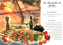 Delcampe - RECETTE CUISINE BROCHETTES DE MOULES 4 PERSONNES (scan Recto-verso) KEVREN0368 - Küchenrezepte