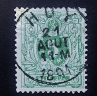 Delcampe - Belgie Belgique  1884 - Liggende Leeuw - Lion Couché - COB N° 45  Obl. Huy 1891 - 1869-1888 Lying Lion