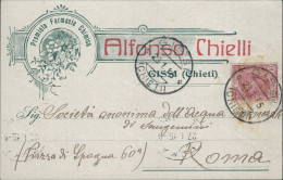 Delcampe - Ct373 Cartolina Commerciale Gissi Alfonso Chielli Chieti 1915 - Chieti