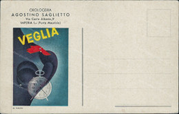 Delcampe - Ct362 Cartolina Pubblicitaria Veglia Orologeria Imperia Porto Maurizio - Werbepostkarten