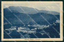Delcampe - Treviso Vittorio Veneto Veduta Generale PIEGA Cartolina MX4342 - Treviso