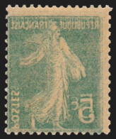 Delcampe - N°137l, Variété "impression Recto-verso" Doublée Verticalement, Neuf ** SUPERBE - Unused Stamps