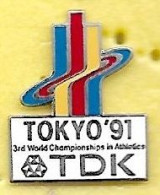 Delcampe - @@ JO Jeux Olympiques TOKYO 91 Sponsor TDK EGF @@jo13 - Atletiek