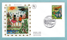 Delcampe - FDC Monaco 1994 - Lutte Contre La Tuberculose Et Les Maladies Respiratoires  - YT 1931 - FDC
