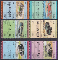 Delcampe - Nevis 1985 Y&T 327, 328, 329, 330, 331, 332, 333, 334, 335, 336, 337, 338 Neuf ** - Automobiles - St.Kitts Und Nevis ( 1983-...)