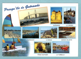 Delcampe - CP 44 - Presqu'ile De Guérande - Multivues - Guérande