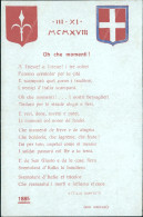 Delcampe - Ct474 Cartolina Trieste  Testo Patriottico O Che Momenti! Attilio Sarfatti - Trieste (Triest)