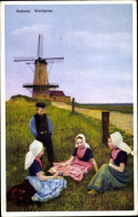 Delcampe - CPA Walcheren Zeeland, Kinder In Niederländischen Trachten, Windmühle - Andere & Zonder Classificatie