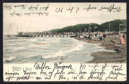 Delcampe - AK Göhren / Rügen, Strandleben An Der Brücke - Rügen