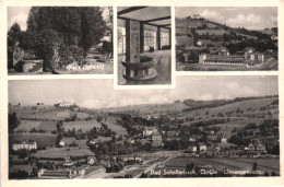 Delcampe - BAD SCHALLERBACH, UPPER AUSTRIA, CHURCH, FOUNTAIN, HOUSE, HILLS, FIELDS, POSTCARD, AUSTRIA - Bad Schallerbach