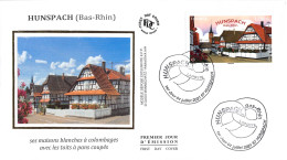 Delcampe - FDC Soie - Maisons Blanches à Colombages - 1/7/2021 Hunspach - 2020-…