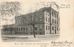 Delcampe - AK Sorau N.-L Fachschule Für Textil Industrie Ostbrandenburg 1902 Postkarte - Neumark