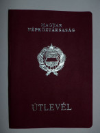 Delcampe - Hungary Passport Kadar Era Red Type 1973 - Documenti Storici
