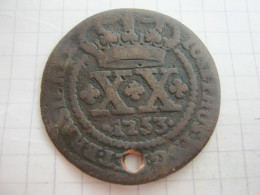 Delcampe - Brazil 20 Reis 1753 - Brésil