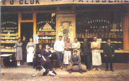 Delcampe - DEPT 14 HOULGATE  BOULANGERIE PÂTISSERIE CONFISERIE E. FLUTEAUX  BELLE ANIMATION 9X14 REIMPRESSION DE CARTES ANCIENNES - Houlgate