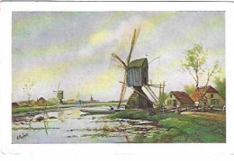 Delcampe - PAYS BAS/ MOULINS A VENT/ ILLUSTRATION A MARTENS /.  D.B.M. 109 - Windmühlen