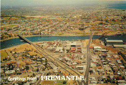 Delcampe - Carte Postale - Australie - Fremantle - Aerial View Of Fremantle Showing The Old And New Bridge Which Are Both Used Non- - Fremantle