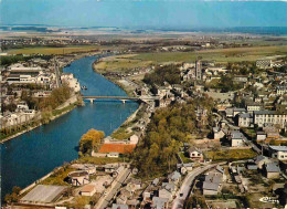 Delcampe - Carte Postale - 95 - Beaumont Sur Oise - Vue Générale Aérienne Et L'Oise - CPM - Etat Froissures - Voir Scans Recto-Vers - Beaumont Sur Oise