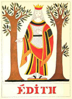 Delcampe - Carte Postale - Prénoms - Edith - Pointillisme - Art Illustration - CPM - Carte Neuve - Voir Scans Recto-Verso - Poscard - Firstnames