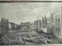 Delcampe - Carte Postale - Art - Peinture - Claude Marie Gordot - Vue De La Place Du Palais Des Papes En 1774 - Musée Calvet Avigno - Malerei & Gemälde