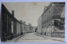 Delcampe - CPA  [72] Sarthe - Thorée, Près La Flèche - Route Du Lude - La Fleche