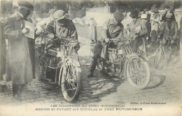 Delcampe - Les Champions Du Pneus Hutchison , Maugis Et Favart Sur Douglas Et Pneus Hutchinson , G * 572 40 - Motorräder