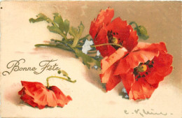 Delcampe - Illustrateur , Catharina KLEIN , Fleurs , Coquelicots ,  * 573 36 - Klein, Catharina