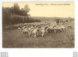 Delcampe - BRUNOY  Pâturage Au Bord De L' Yerres ( Troupeau De Moutons / Brebis ) - Brunoy
