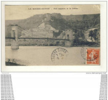 Delcampe - Carte De La Roche Guyon Pont Suspendu Et Le Château - La Roche Guyon