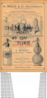 Delcampe - Pub Illustrée De 1897  Appareils à Eaux Gazeuses Siphons Blottière Brulé Cazaubon PARIS - Werbung