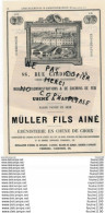 Delcampe - Fabrique D'ameublements Mobilier MULLER ébénisterie Rue Cardinet PARIS Meubles Armoires GINSBACH Rue De Charonne - Pubblicitari