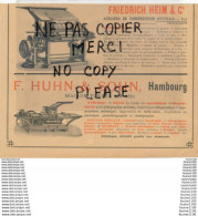 Delcampe - Presses Pilons Ludwig Sattler NUREMBERG Impression Lithographe Huhn Sohn HAMBOURG Friedrich Heim OFFENBACH S MAIN - Pubblicitari