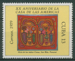Delcampe - Kuba 1979 Amerika-Haus Indianer-Volkskunst 2394 Postfrisch - Ungebraucht