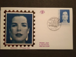 Delcampe - FDC MONACO, Enveloppe Premier Jour MONACO, Princesse Caroline 1995 - FDC