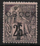 Delcampe - FRANCE OBOCK 1892 N° 25 NEUF * - Usados