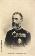 Delcampe - CPA Karl I., Roi Von Rumänien, Portrait, Orden - Königshäuser